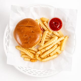 Kay's Cheesy Burger w/ fries
